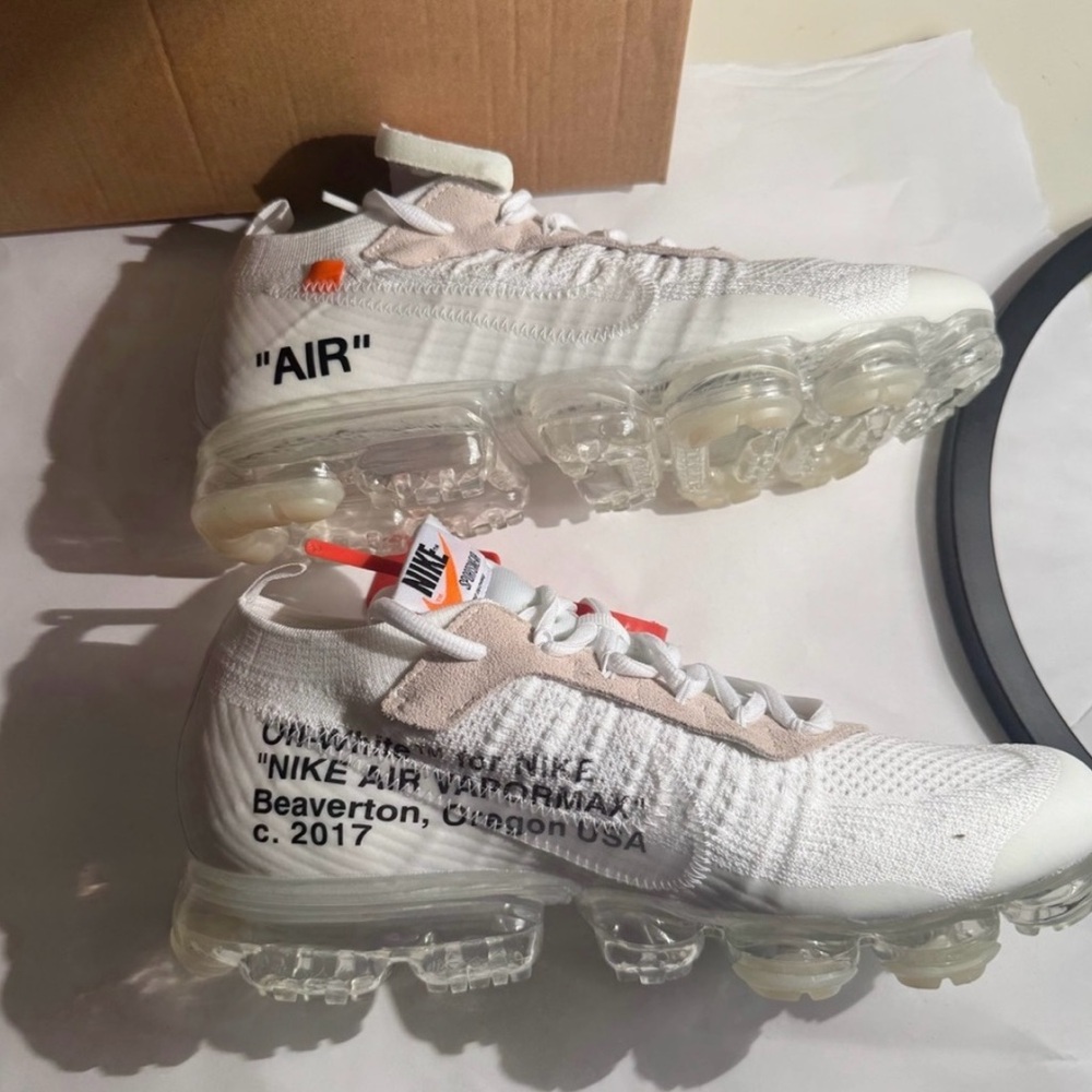 Off-White x Nike Air VaporMax White Cream Sneakers